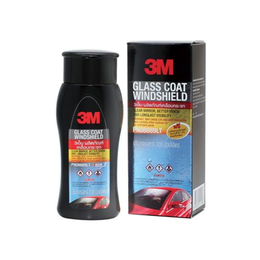3M Glass Coat Windshield/ผลิตภัณฑ์เคลือบกระจกป้องกันหยดน้ำเกาะ