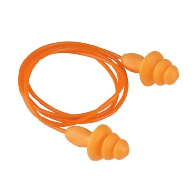 3M 1270 ปลั๊กอุดหู สายพีวีซีสีส้ม NRR24
